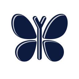 Butterfly icon, Mellow style
