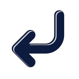 Corner down left icon, Mellow style