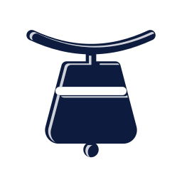Cow bell icon, Mellow style