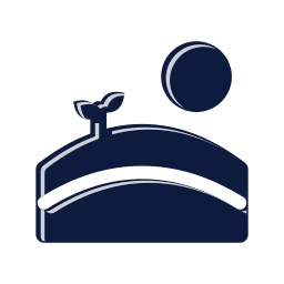 Crop field icon, Mellow style