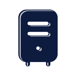 Desktop tower icon, Mellow style
