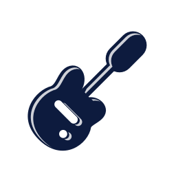 Electric guitar icon, Mellow style