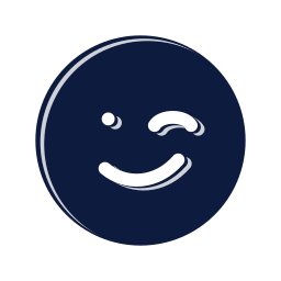 Face wink icon, Mellow style