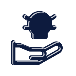 Hand holding bulb icon, Mellow style