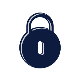 Lock round icon, Mellow style