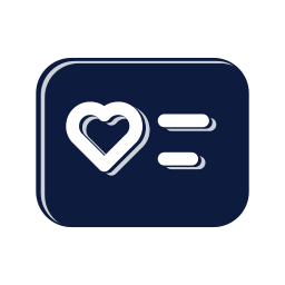 Organ donor card icon, Mellow style