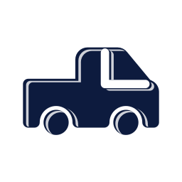Pickup truck icon, Mellow style
