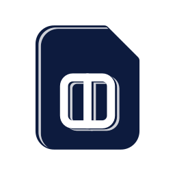 Sim card icon, Mellow style