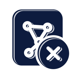 Star chart x icon, Mellow style