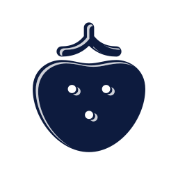 Strawberry icon, Mellow style