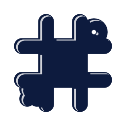Tic tac toe icon, Mellow style