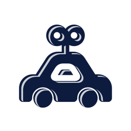 Toy car icon, Mellow style