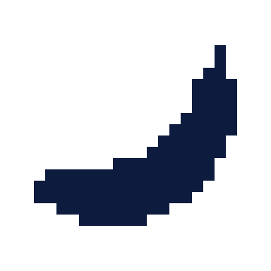 Banana icon, Pixel style