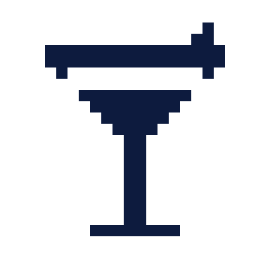 Cocktail icon, Pixel style