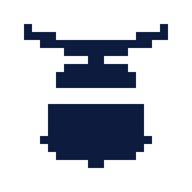 Cow bell icon, Pixel style