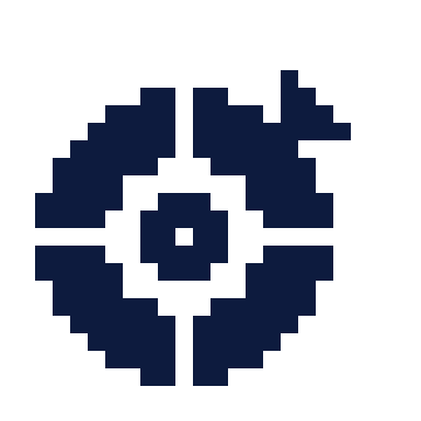 Dartboard icon, Pixel style