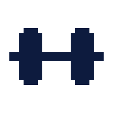 Dumbbell icon, Pixel style