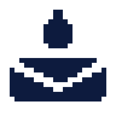 Email drip icon, Pixel style