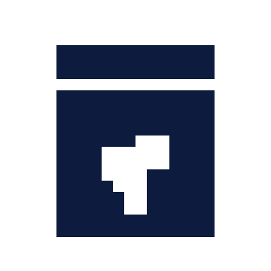 Fertilizer bag icon, Pixel style