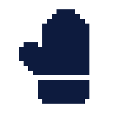 Glove icon, Pixel style