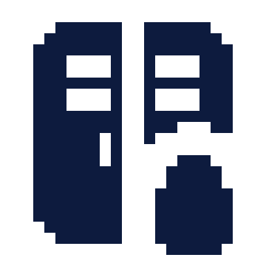 Gym locker lock icon, Pixel style