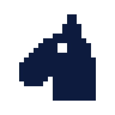Horse icon, Pixel style