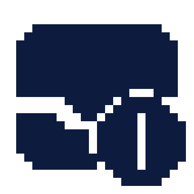 Inbox alert icon, Pixel style