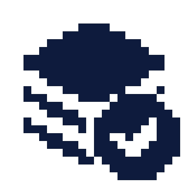 Layers check icon, Pixel style