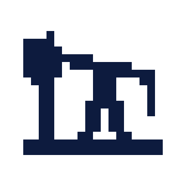 Oil pump icon, Pixel style