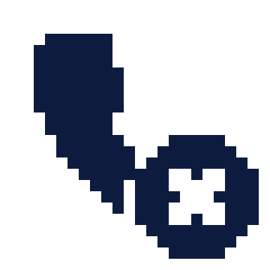 Phone x icon, Pixel style