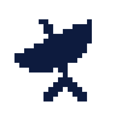 Radio telescope icon, Pixel style