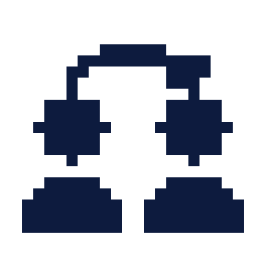 Refer a friend icon, Pixel style