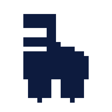 Roller skate icon, Pixel style