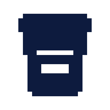 Sample container icon, Pixel style