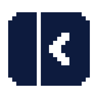 Sidebar collapse icon, Pixel style