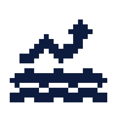 Swimming icon, Pixel style