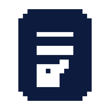 Terms conditions icon, Pixel style