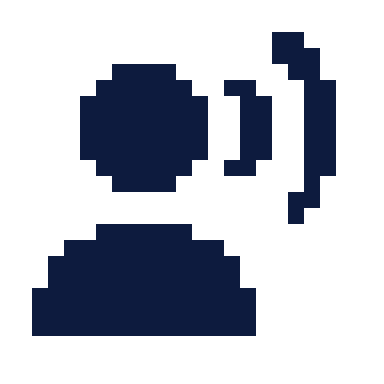 User voice icon, Pixel style