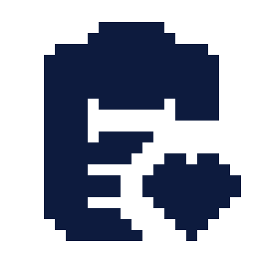 Workout plan heart icon, Pixel style