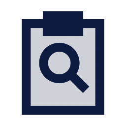 Audit icon, Sharp Duotone style