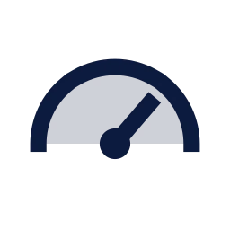 Bmi meter icon, Sharp Duotone style