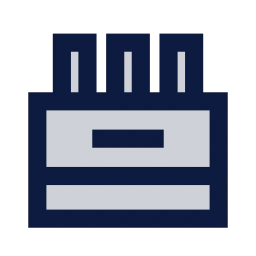 Bottle crate icon, Sharp Duotone style