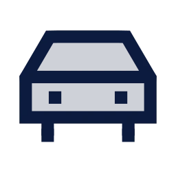 Car icon, Sharp Duotone style