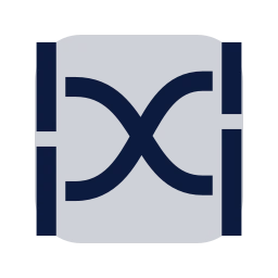 Chart sankey icon, Sharp Duotone style