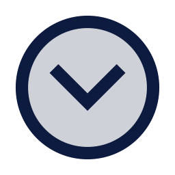 Chevron circle down icon, Sharp Duotone style