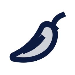 Chili icon, Sharp Duotone style