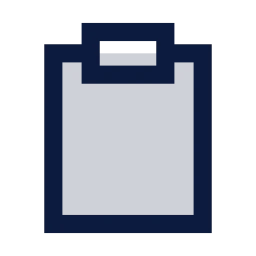 Clipboard icon, Sharp Duotone style