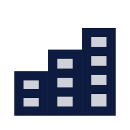 Coin stacks icon, Sharp Duotone style