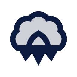 Cotton boll icon, Sharp Duotone style