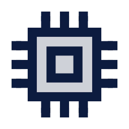 Cpu icon, Sharp Duotone style
